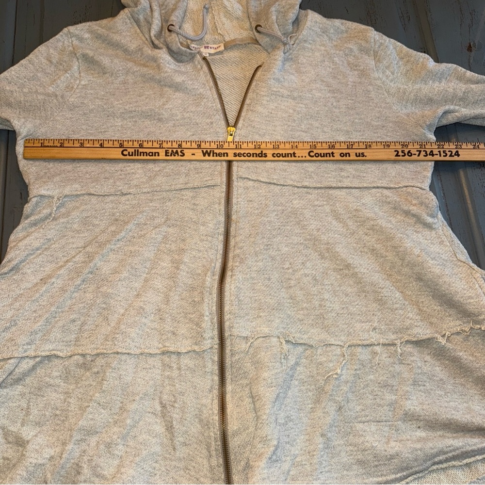 Altar'd State Cream Knit Hoodie Full Zip Jacket - Picture 7 of 11